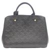 Louis Vuitton 16 Years M41048 Black Enprint Montaigne MM Handbag blackUsed