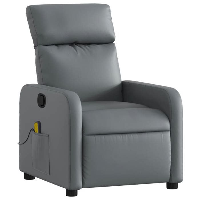 VidaXL Fauteuil de Massage Inclinable, Chaise avec Repose-pieds, Siège avec Dossier et Accoudoirs Salle de Séjour, Moderne, 374193