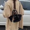 Plush bag women's large capacity 2025 new autumn and winter versatile plush messenger bag single shoulder underarm tote bag