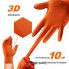 Ambo Chen Extra Thick Diamond Pattern Wear-Resistant Nitrile Auto Repair Gloves