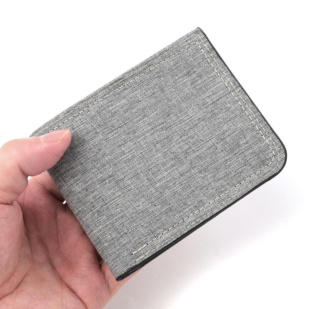 Men's Short Wallet Credit Card ID Card Holder Wallet Business Casual Slim Fit New Fashion Men's Youth Money Clip