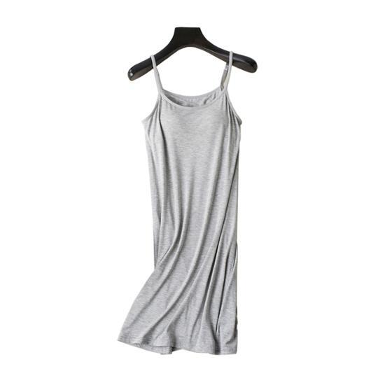 Built-in Dry Five Soft Modal Slip Bra Cap (black, Gray, White)