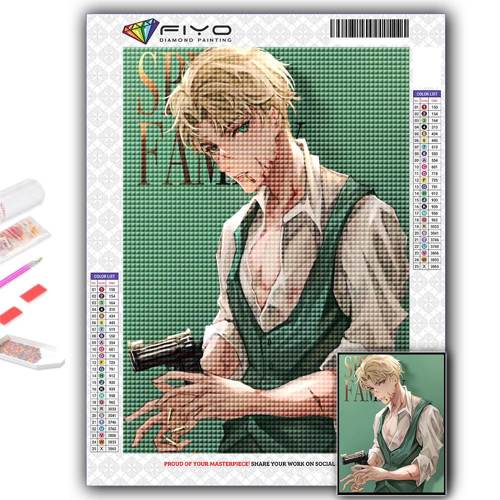 5D Diy Diamond Painting Anime Poster SPY FAMILY Cross Stitch Full Diamond Embroidery Mosaic
