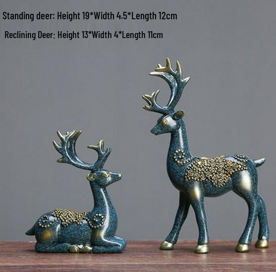 Modern Nordic Origami Elk Ornament for Living Room Decor and Housewarming Gift