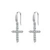 Cross Ear Hook Temperament Stud Earrings Women's Simple Micro-inlaid Zircon Earrings New Trendy Simple 2026