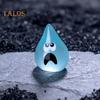8Pcs/Set Water Sprites Figurine Luminous Mini Water Elf Ornament Miniature Cartoon Waterdrop Statue Toy Microlandscape Desktop Decoration Ornament