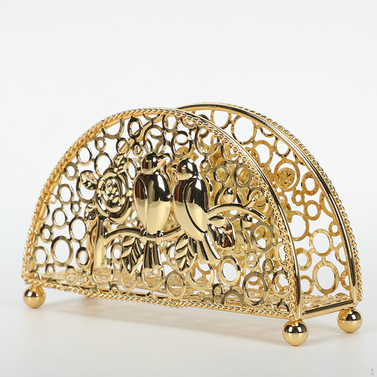 

Стойка Srage для ванной комнаты, стабильный постоянный держатель для бумажных салфеток, полый для гостиницы золотой