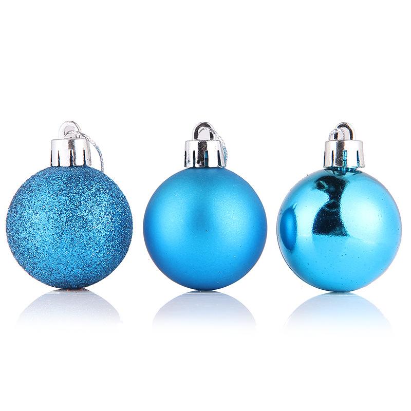 24Pcs/box Christmas Decoration Balls 4/6cm Christmas Tree Decoration Hanging Ornaments Family Gathering Christmas Decorations