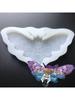 For Creative Moth Keychain Resin Mold  Crafts Bracelet Pendant Silicone Mould Handmade Moth for Key Chain Resin Casti