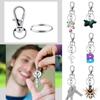Creative Handmade Keychain Kits with Iron Materials for Personalised Accessories Easy Assembly Key Chain Hooks