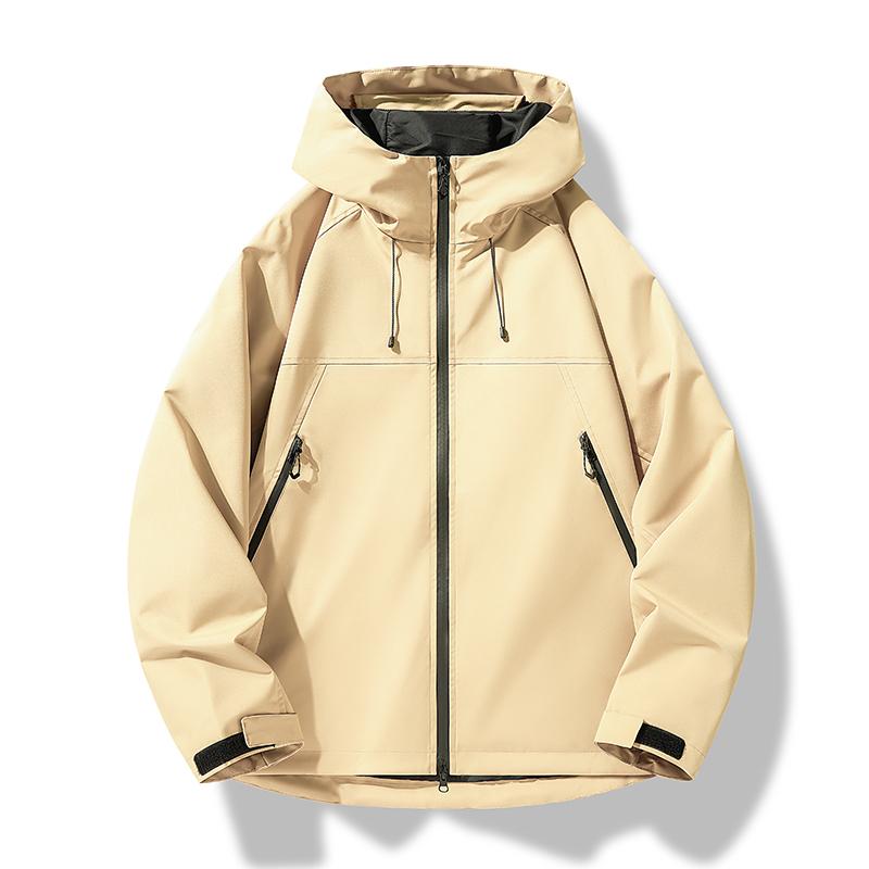 Giacche da Uomo Outdoor Primavera Autunno Sport Antivento Impermeabile Giacca da Sci Montagna Neve Semplice Tinta Unita Giacca per Coppia