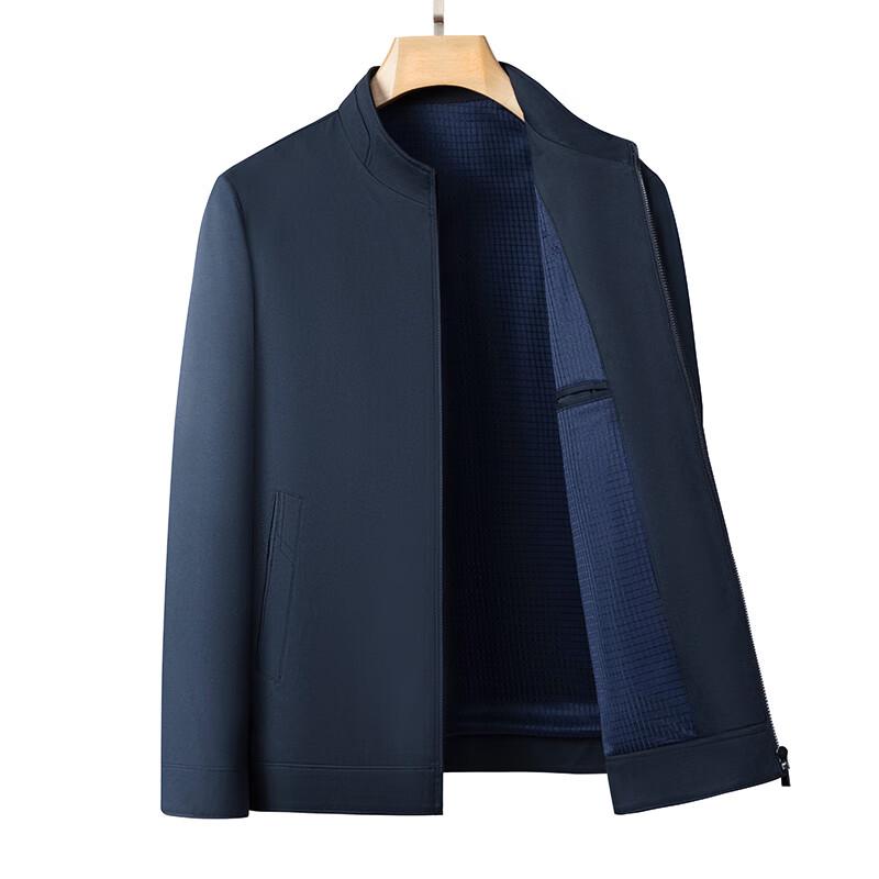 

ROMON Men s Business Casual Stand Collar Jacket 3XL