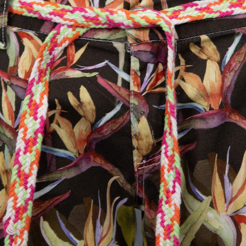Short Motif Bird of Paradise with Woven Belt Woman PLEASE