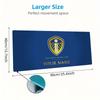 Leeds United Custom Name Large Size Mouse Pad Large Gaming Table Cushion Non-slip Laptop Tablet Big Mousepad XXL Mat Mini PC Playmat With Lock edge
