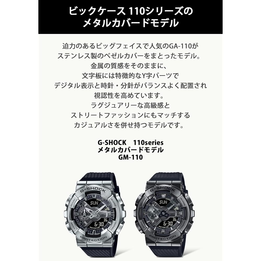 Casio G-Shock GM-110-1AJF Men's Metal Covered Watch (Official Japanese Product)