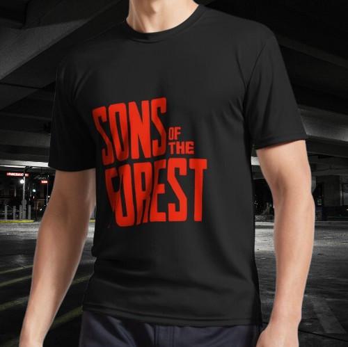 Sons of the forest game logo Active T-Shirt Funny Size Mode American T-shirt S разноцветный
