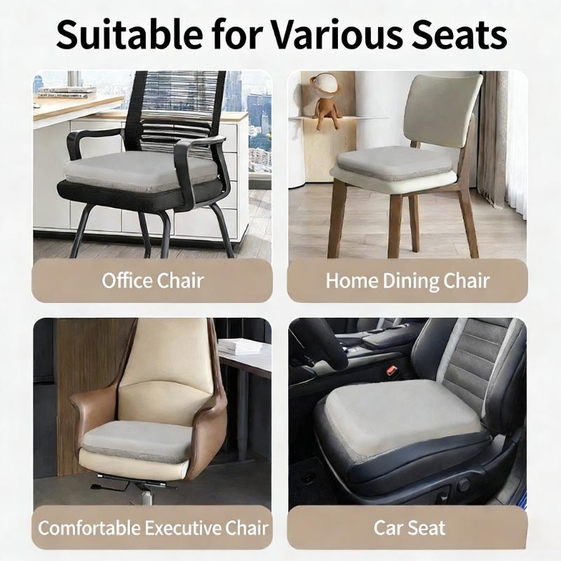Detachable and Washable Seat Cushion with Memory Foam Filling Waist Hip Protection Breathable Comfortable Office Chair Cushion