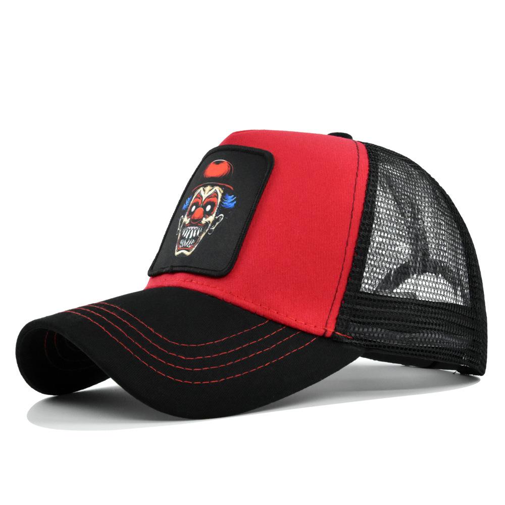 Cap Duck Tongue Print Embroidered Baseball Cap Curved Brim Sun Hat Cotton Cool