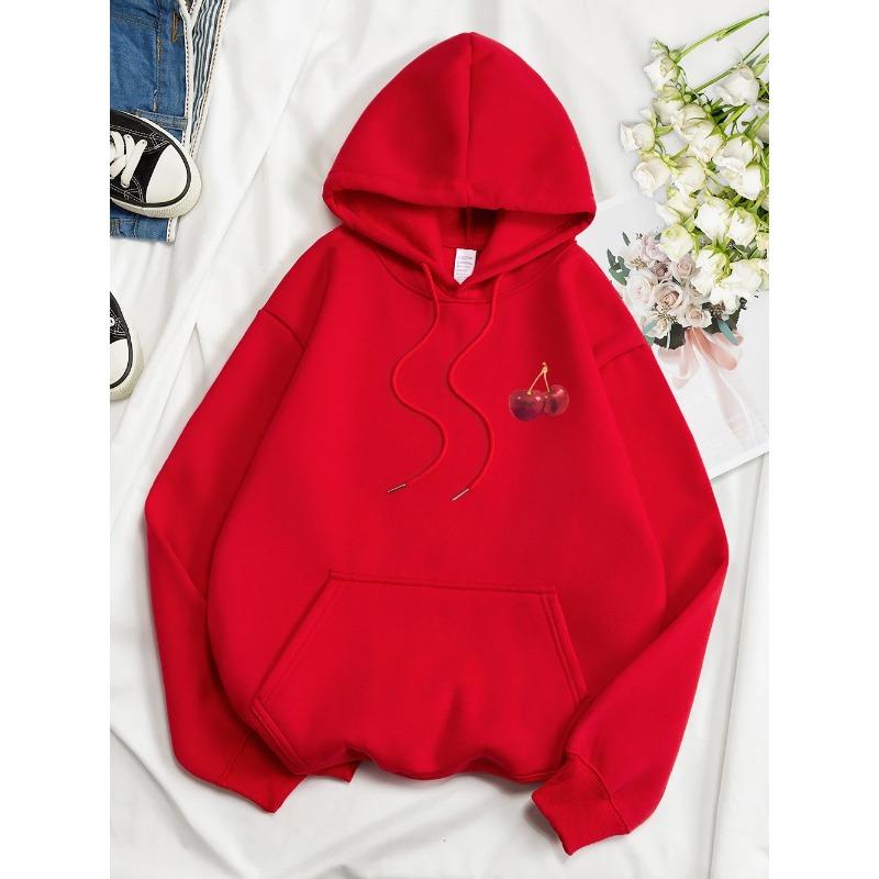 Cherries Cosh Valentine Lustiger Druck Hoody Männer Hip Hop Pullover Hoodie Lose Warme Sweatshirt Mode Fleece Kleidung Hoodies & Sweatshirts Herren