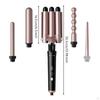 3 Barrel Hair Waver double Power Input Interchangeable Waving Set Adjustable Temperature for