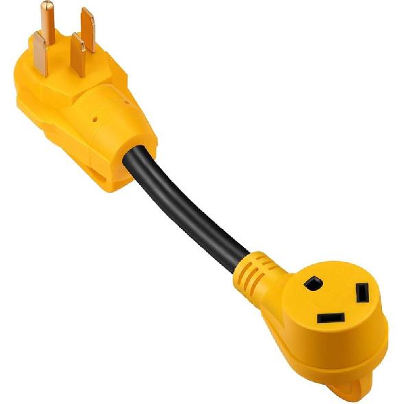 50 Amp To 30 Amp RV Adapter, Heavy Duty, Durable And Safer Plug With An Easier Grip