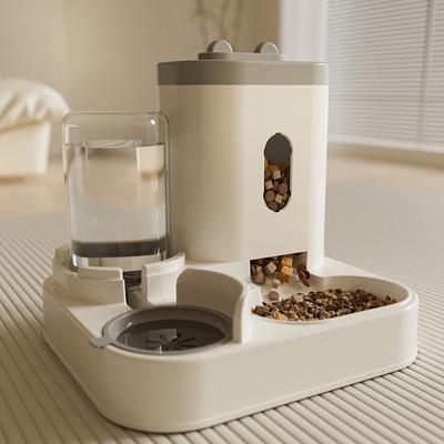 Otomatik Kedi Besleyici Akıllı Evcil Hayvan Maması Dağıtıcısı Otomatik Kedi Maması Dağıtıcısı Su Dağıtıcılı Kedi Köpek Kabı Evcil Hayvan Aksesuarları Yeni