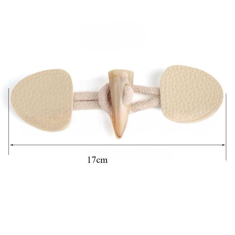 High Quality Horn Buttons Cotton Rope Resin Ox Horn Combined Button Woman's Coat Sewing Supplies