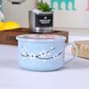 Ceramic Instant Noodle Bowl with Lid, Household Bowls, Microwave Soup, Student Nordic Simple Rice, Large Tableware