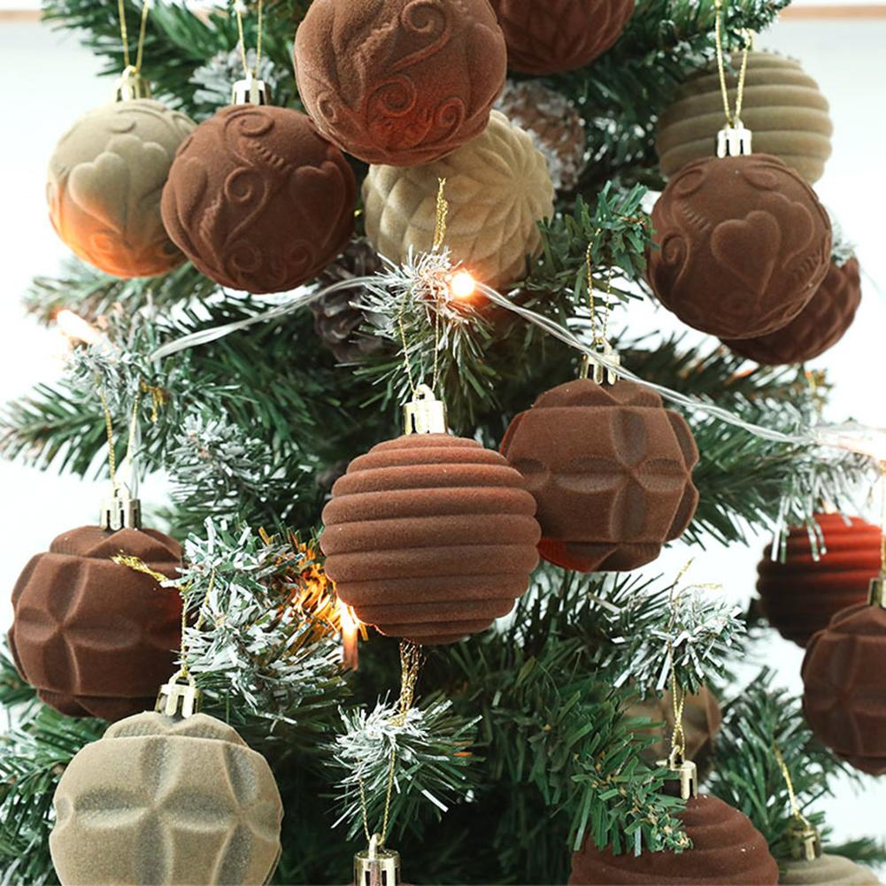 För Julgran Festliga Tillbehör Julkulsdekorationer Festliga Sammankomster 6cm Storlek Lätt att Hänga Design