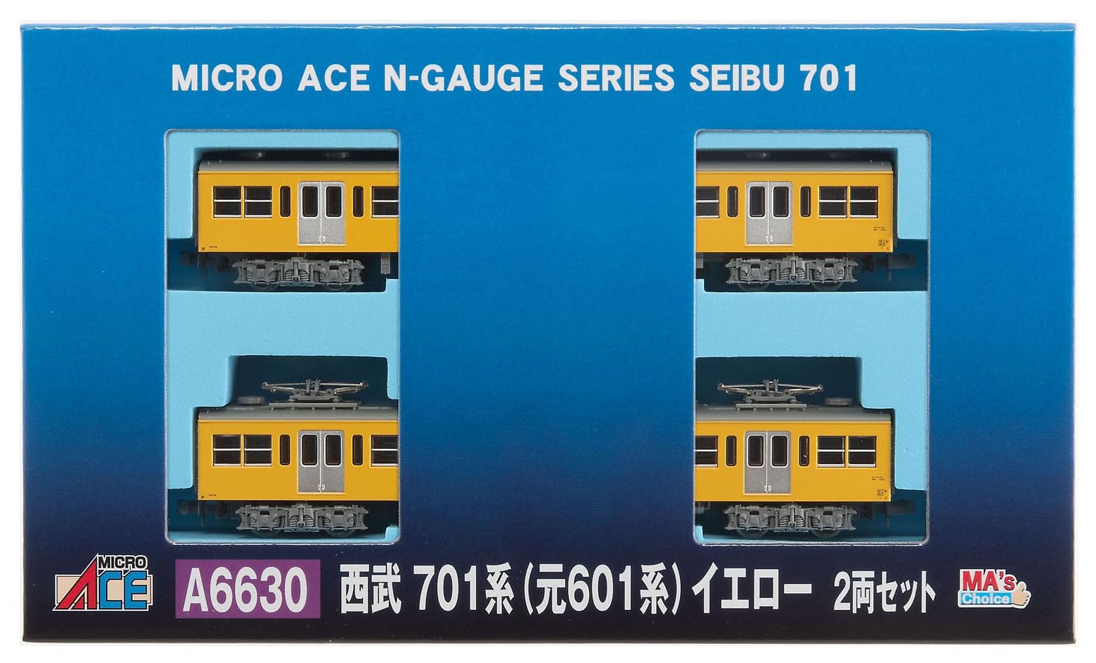 

MicroAce N Gauge Choice Seibu 701 Series 601 Yellow Set A6630 Model Train MA s (formerly Series) 2-Car