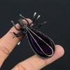 Amethyst Pendant Gemstone Jewelry, 999 Copper Wire Wrapped Pendant, Gift For Women Handmade Pendant