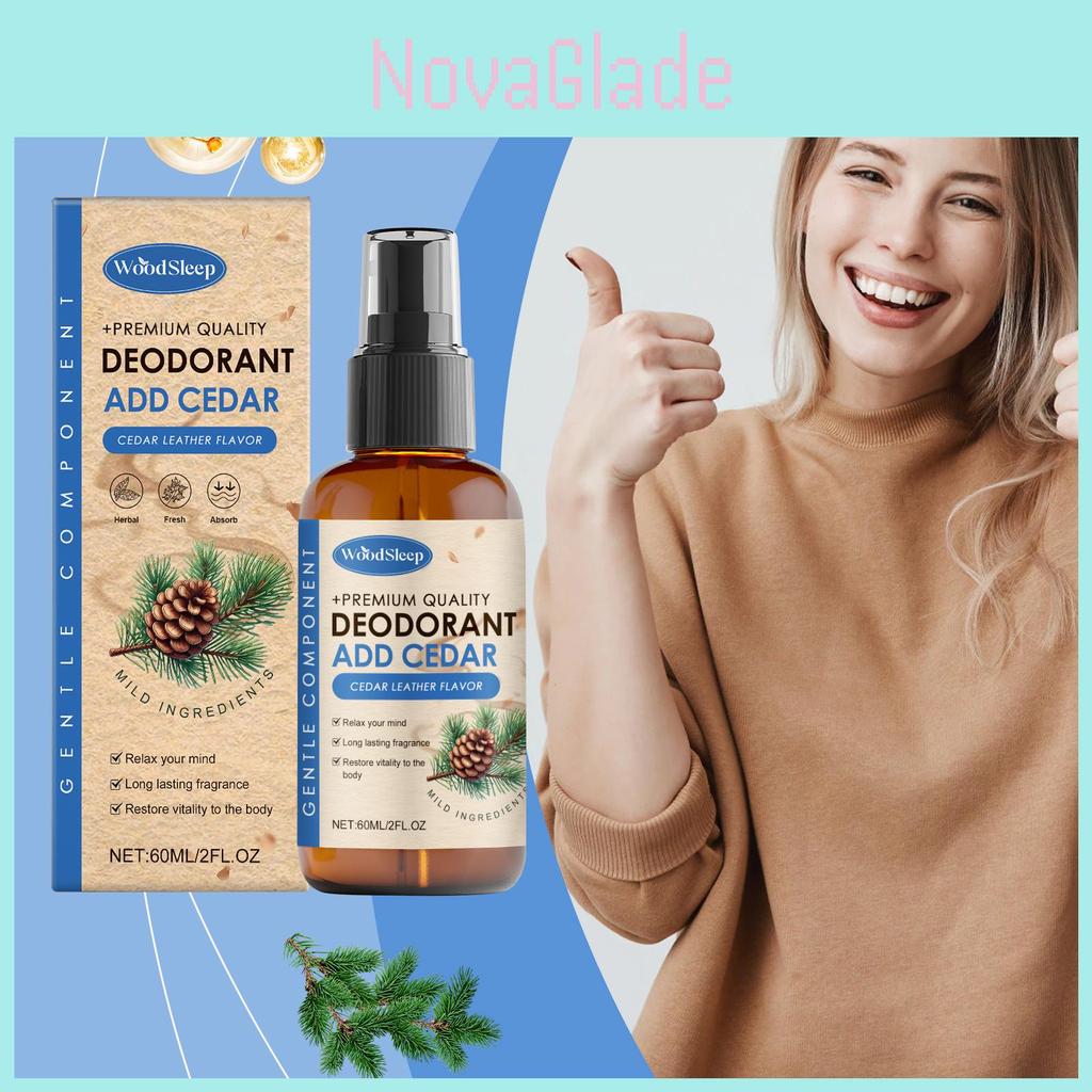 Woodsleep Magnesium Spray Cedar Infused Moisturizing Comforting Body Mist For Relaxation