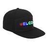 LED Cap Programmable Bluetooth APP Control Editable Colorful LED Hat for Outdoor Concert Carnival Black