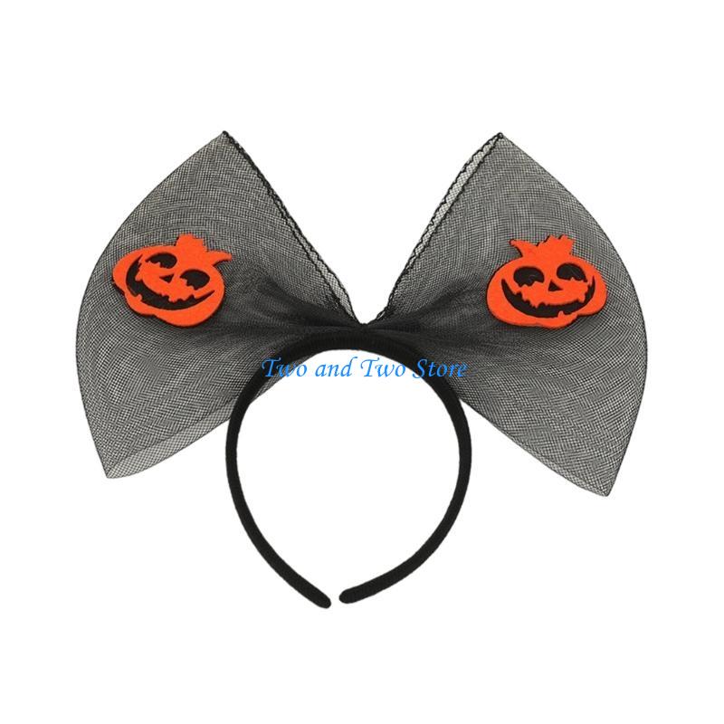 HX6F Halloween Costume Headband Spiders Pumpkin and Hair Headbands