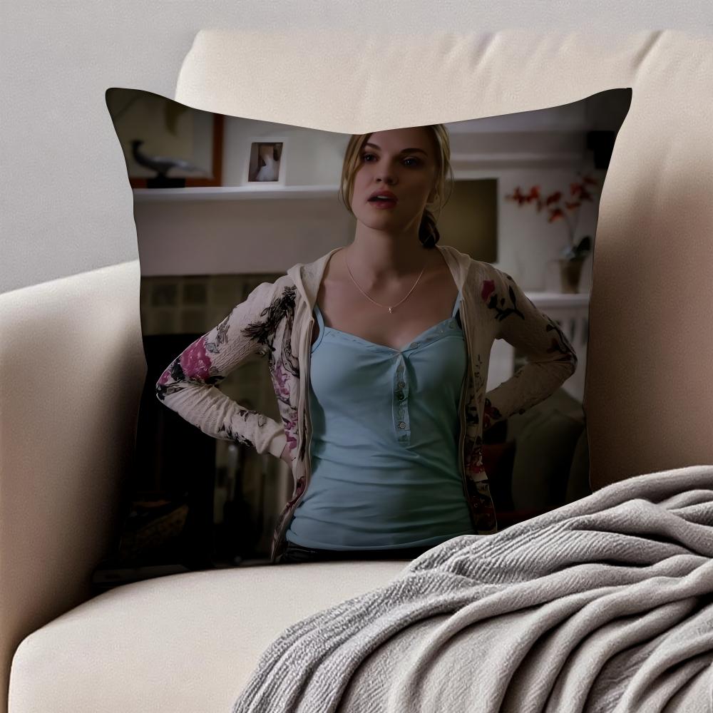 J-Jenna Sommers Tv Drama Peripheral Cushion Cover Pillowcase Anti-Dustmite Invisible Zipper Short Plush Sofa Cushion