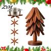 Heat Resistant Trivet for Kitchen Collapsible Wooden Trivets Hot Dishes, Christmas Tree Shaped Pot Mat Table, Wood Insulated Coaster Pots Holder