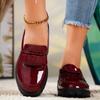 Fashion 2024 Summer Ladies New Fashion Round Toe Retro Solid Color Mary Jane Shoes Daily Casual Shopping Ladies High Heels  Oxford Mujer