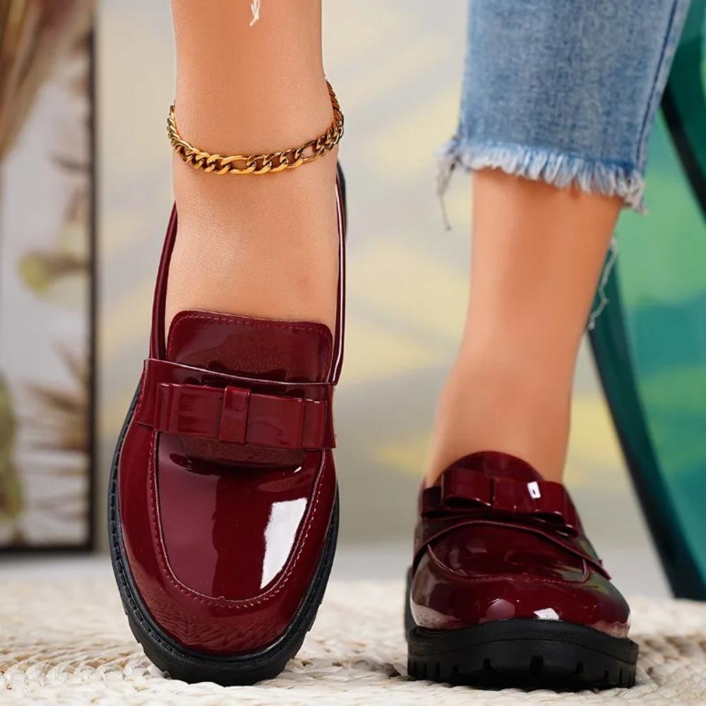 Fashion 2024 Summer Ladies New Fashion Round Toe Retro Solid Color Mary Jane Shoes Daily Casual Shopping Ladies High Heels  Oxford Mujer