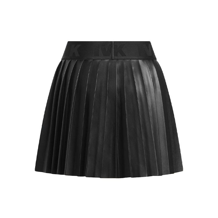 adidas Originals x IVY PARK Damen Leder Falten Minirock Schwarz IN8667