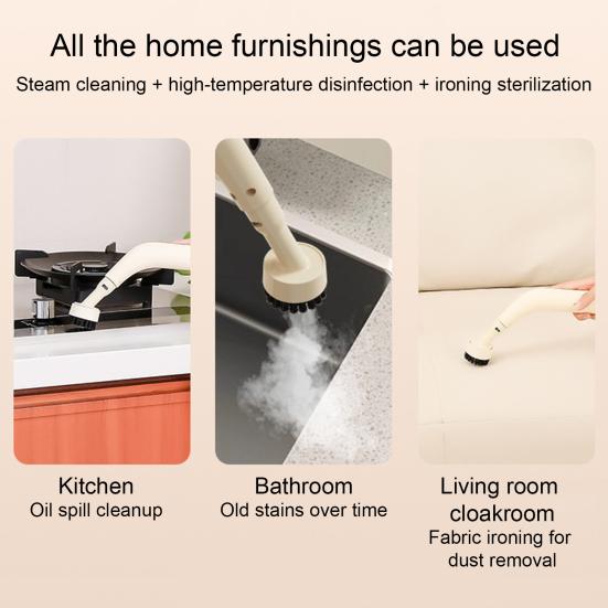 Steam Cleaning Machine 1200W High Power Fast Preheating Ergonomic Comfort Design 3.0BAR High Pressure Steam Cleaner