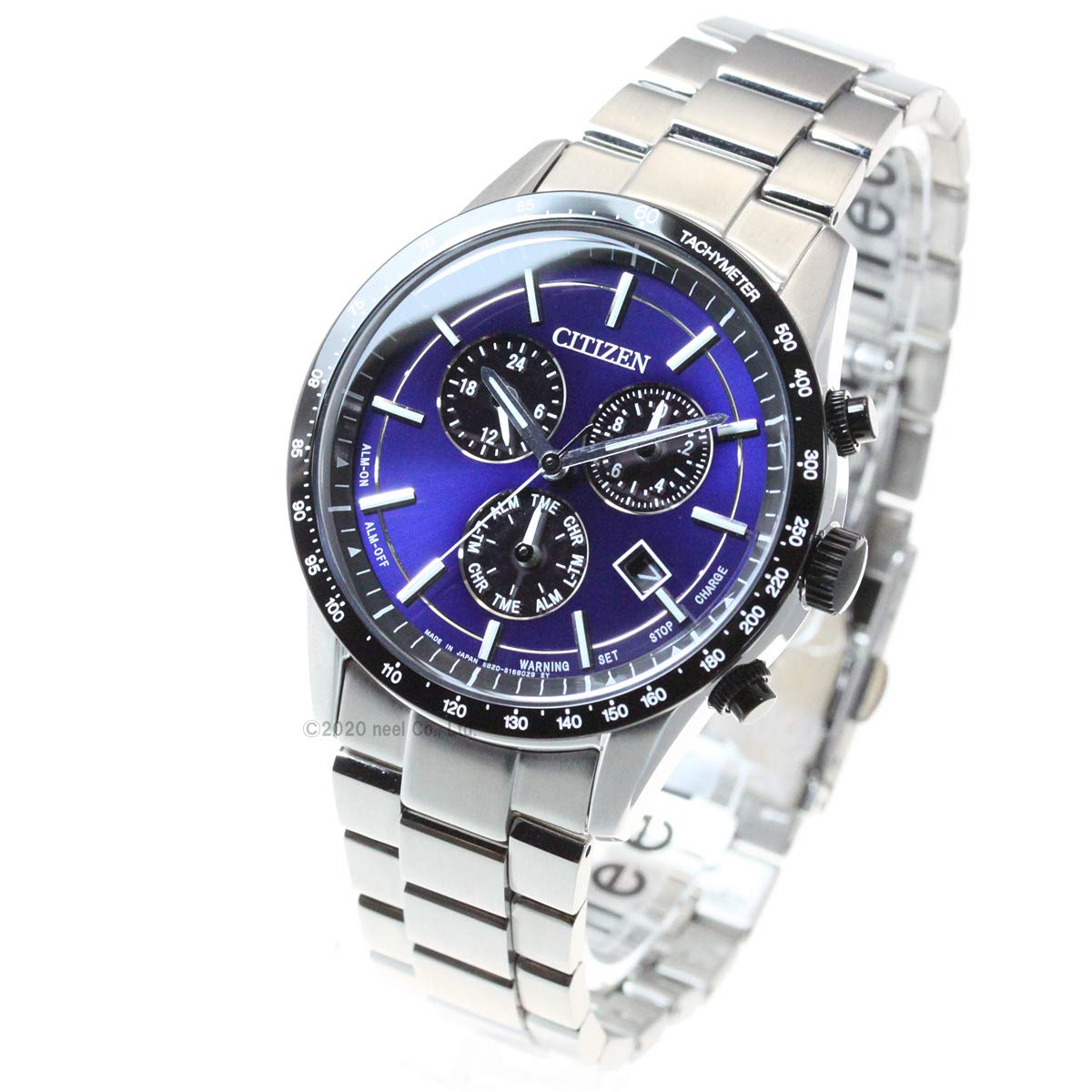 

[Citizen] Чоловічий годинник Citizen Collection Eco-Drive Chronograph Metal Face BL5496-96L, сріблястий
