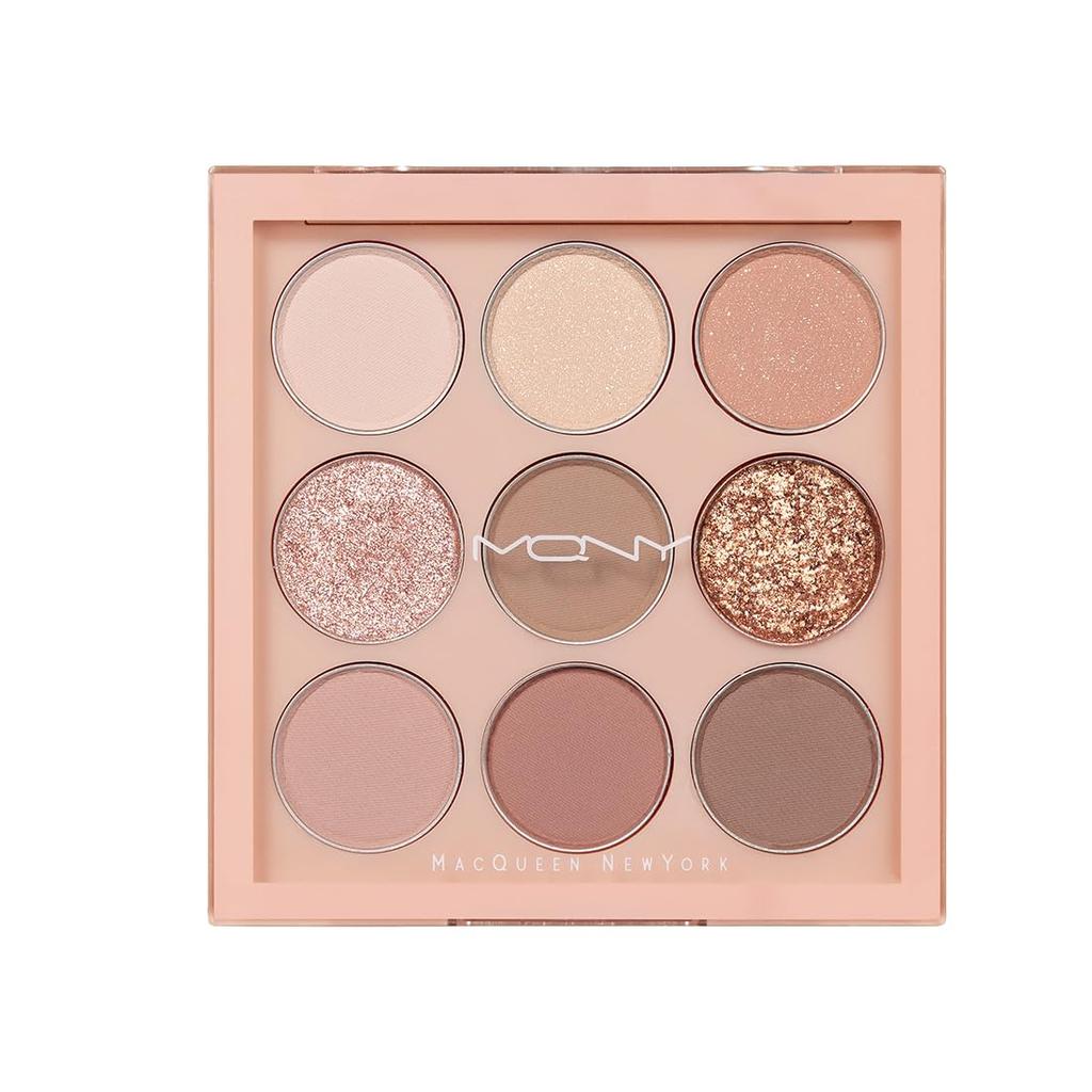 MACQUEEN NEWYORK 1001 Tone on Tone Eyeshadow Palette Nude mood Nude beige Makeup palette Eyeshadow eyeshadow palette Korean cosmetics (PRO9 color)