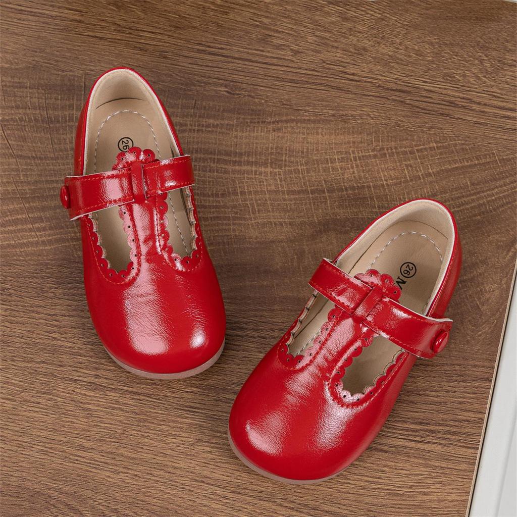 Girls' Casual Velcro Leather Shoes: Spring & Autumn Collection