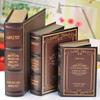 Scaffale per Libri in Legno Retrò Europeo: Ornamenti Vintage e Scatola Decorativa per Libreria