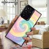 Phone Case: 2D Flat Samsung Galaxy A34 A35 M05 M06 S20 S22 S21 FE Plus 5G Protective Case, Couple Style, Rainbow Swirl, Christmas and Halloween Gift