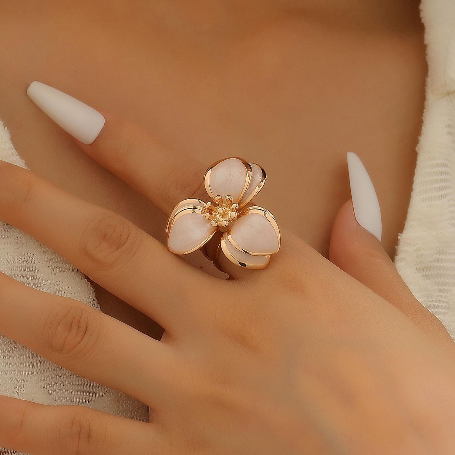 

Красочные серьги-пусеты в виде цветка из капельной эмали - Простой двухслойный дизайн лепестков для женщин, Идеально подходят для весны и лета