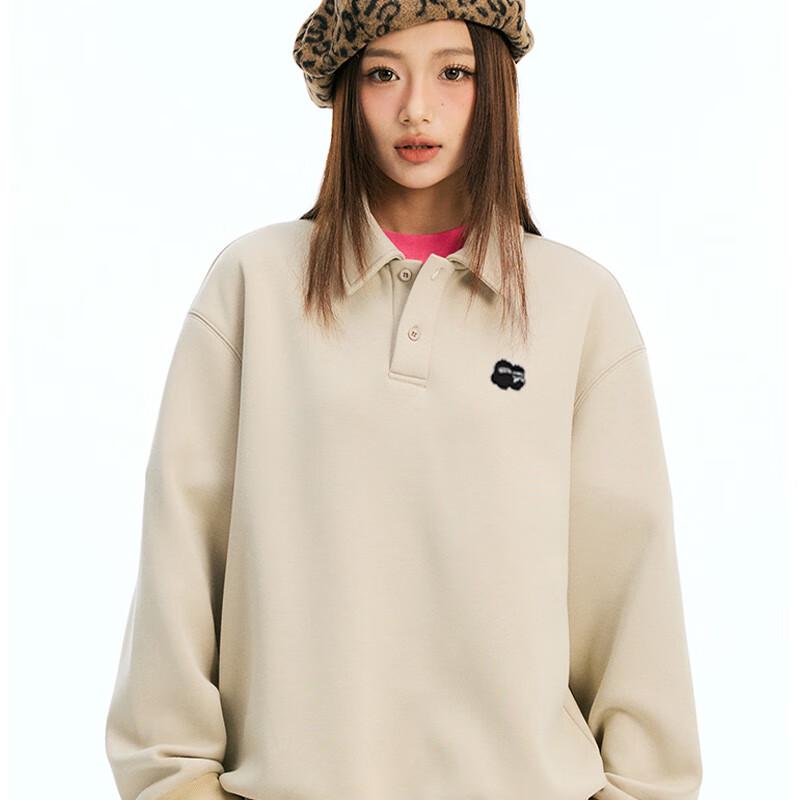 Fingercroxx IT Men's Fleece-Lined Loose Fit Lapel Sweatshirt