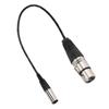 Copper Wire Mini XLR 3pin To XLR 3pin Female Aluminum Foil Shielded Microphone Cable  Daily Use