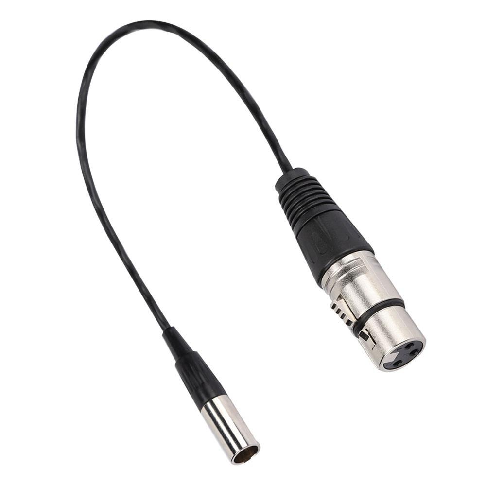 Copper Wire Mini XLR 3pin To XLR 3pin Female Aluminum Foil Shielded Microphone Cable  Daily Use
