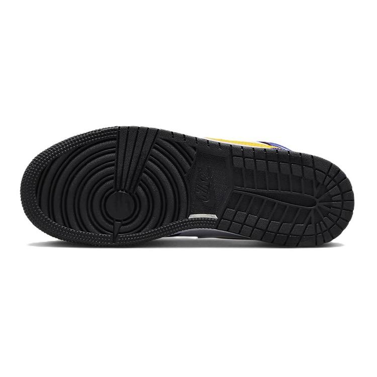 (GS) Air Jordan 1 Mid 'Lakers Purple' Kids' DQ8423-517